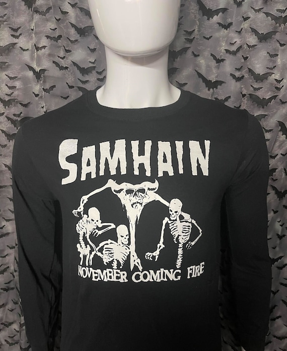 Samhain November Coming Fire Long Sleeved Shirt Horror Punk - Etsy