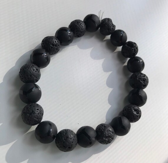 etsy lava rock bracelet
