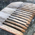 Rustic Reclaimed Oak Beard Comb: Distressed Wood Grooming Gift