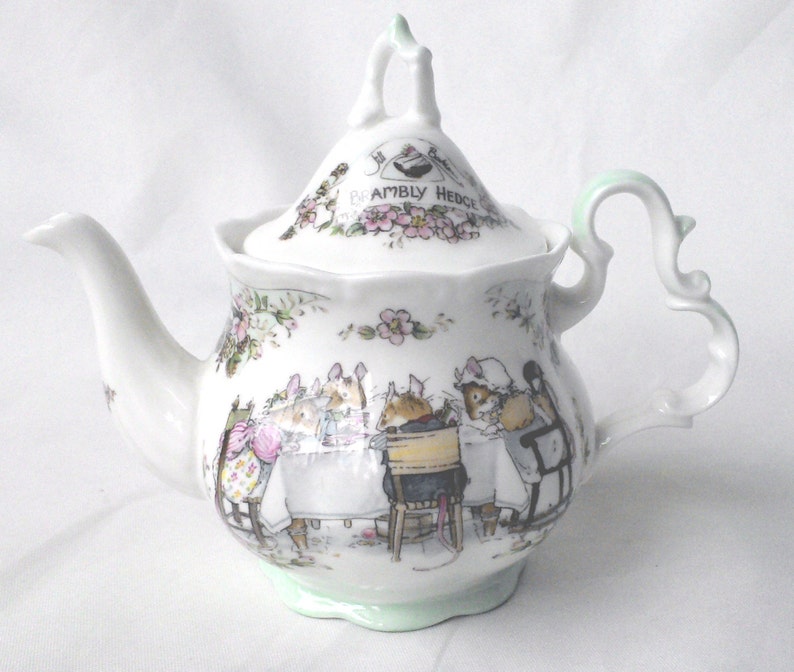 Royal Doulton tea pot Brambly Hedge MINIATURE tea service Etsy