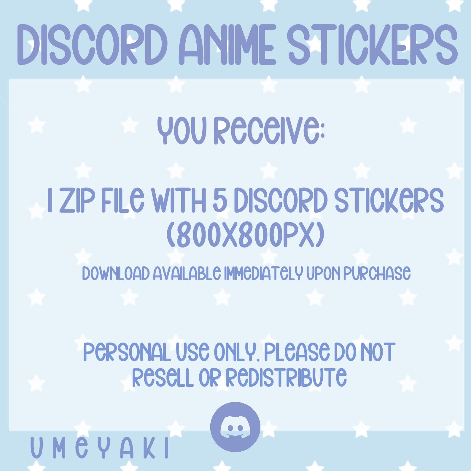 Discord Sticker Pack - Etsy