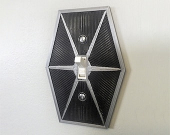 Star Wars inspired light switch cover for Star Wars room, gamer room, man cave