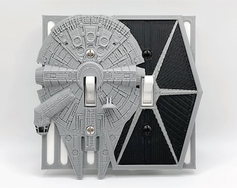 Star Wars double light switch Star Wars decor light switch cover
