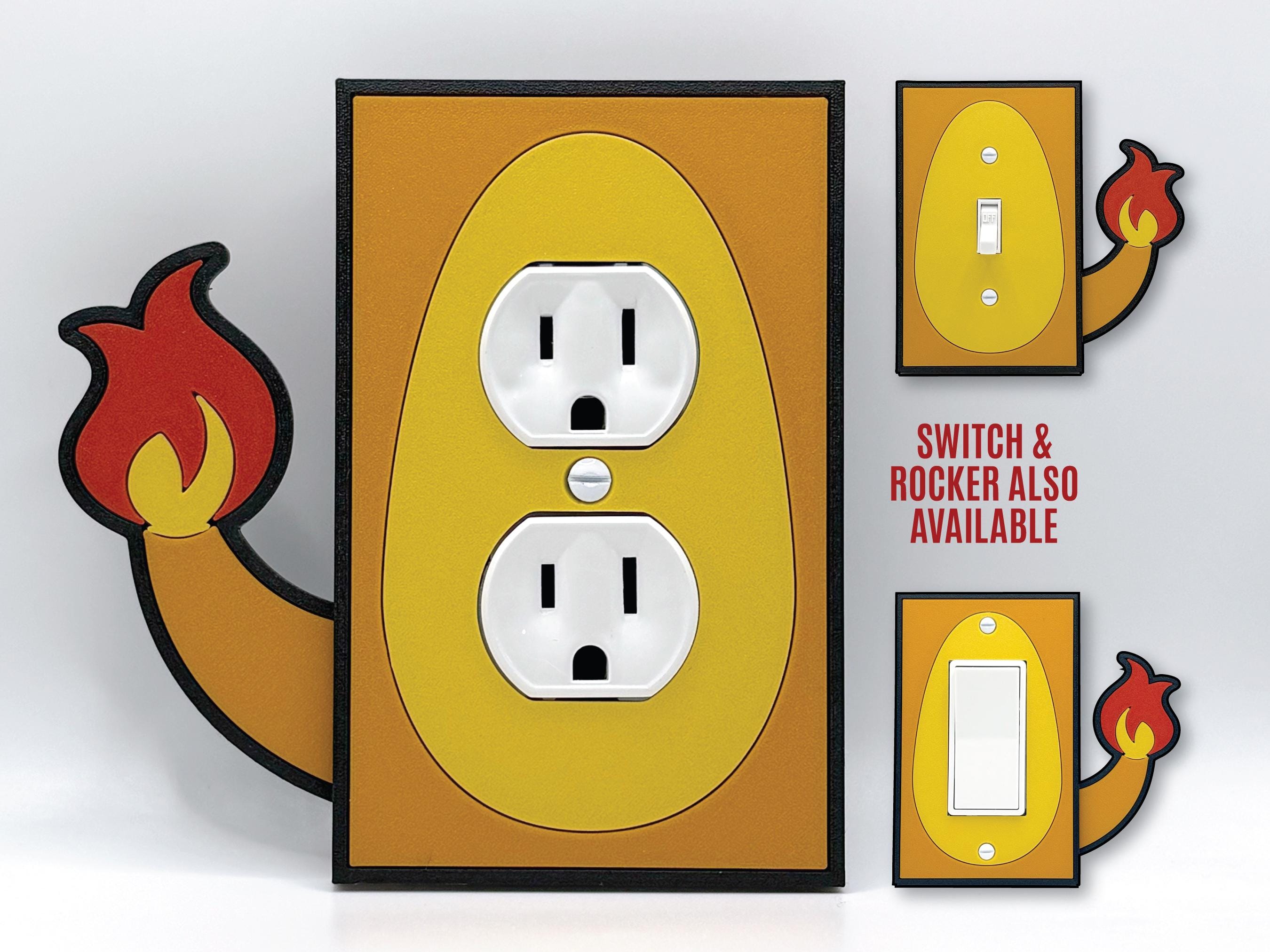 Pokemon outlet covers, Pokemon room, Pokeball, Pokemon decor for kids room decor