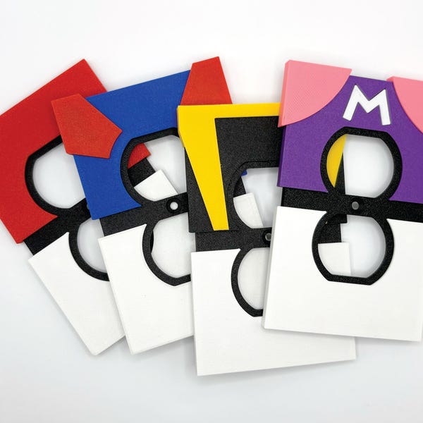 Poke Ball Outlet Cover – Pokémon Nursery, 3D Printed