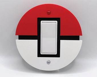 Pokemon light switch cover, Pokemon room decor gift for Pokemon lover