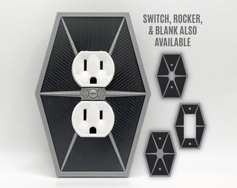 TIE Fighter Cover Plate | Star Wars Inspired Wall Plate