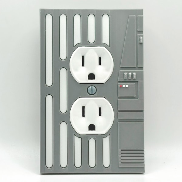 Star Wars Death Star Outlet Cover, Nerd Gamer Room Decor
