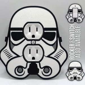 Stormtrooper outlet cover, Star Wars outlet, Star Wars decor