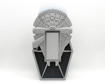Star Wars Light Switch Cover: Millennium Falcon & TIE Fighter
