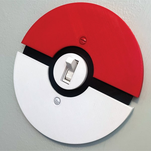 Pokemon light switch cover, Pokemon room for gamer gift for Pokemon fan