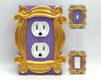 Cubierta de interruptor de luz peculiar para amantes del café, regalo inspirado para amigos.