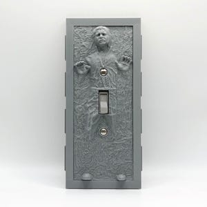 Han Solo Carbonite Light Switch Cover - Star Wars Geek Decor