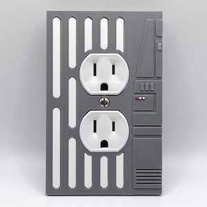 Star Wars inspired outlet cover for Star Wars room, gamer room, man cave, Star Wars gift for Star Wars decoration