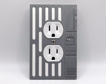 Star Wars inspired outlet cover for Star Wars room, gamer room, man cave, Star Wars gift for Star Wars decoration