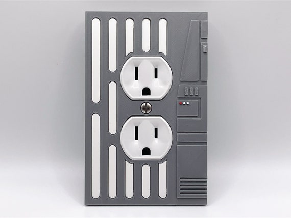 Star Wars Death Star outlet cover for Star Wars room, gamer room, man cave, Star Wars gift for Star Wars decoration