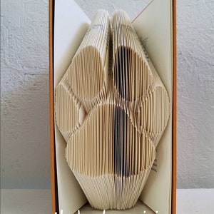 Paw Print Decor, Dog paw folded book art, dog paw gift, dog gifts for her, unique dog gifts, birthday dog gifts, booklover dog gift, dog paw