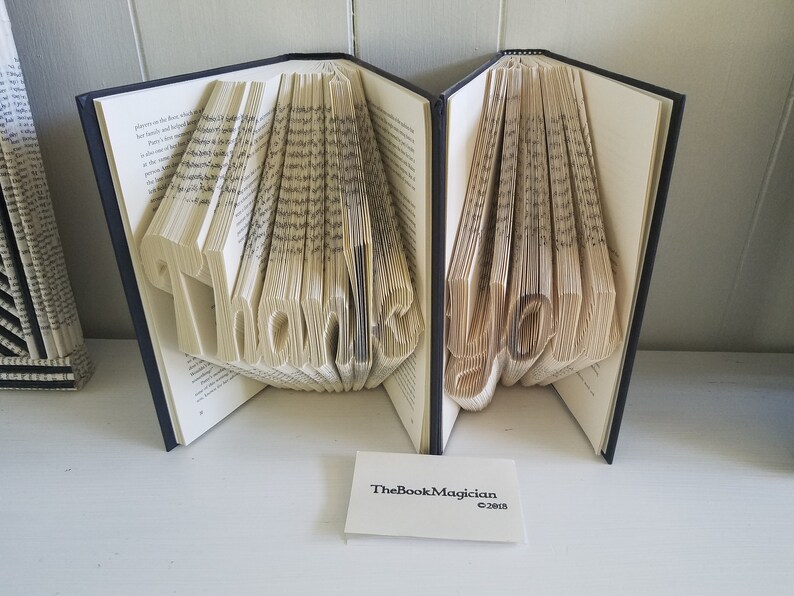 Thank You So Much Beautiful Thank You Book Say Thank You In A Big Way Thank You Gift Say Thank You Thank You Folded Book Book Folding Greeting Cards Paper Party