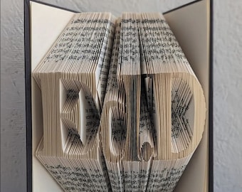 Ed.D, EdD Graduation Gift, EdD Gift, Doctorate Gift, Ed.D Decor, Ed.d Art, EdD Book, edd Folded Book Art, Doctorate of Education Degree