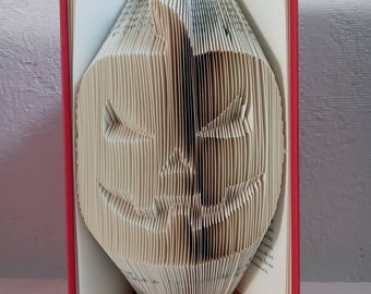 Decorative Pumpkin Folded book, Pumpkin centerpiece, Jack o lantern, Halloween Mantel Decor, Indoor Halloween decor, Halloween wedding decor