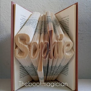 custom folded book art, your words here, personalized gifts, last name housewarming gift, personalized names, wedding gift, your name here