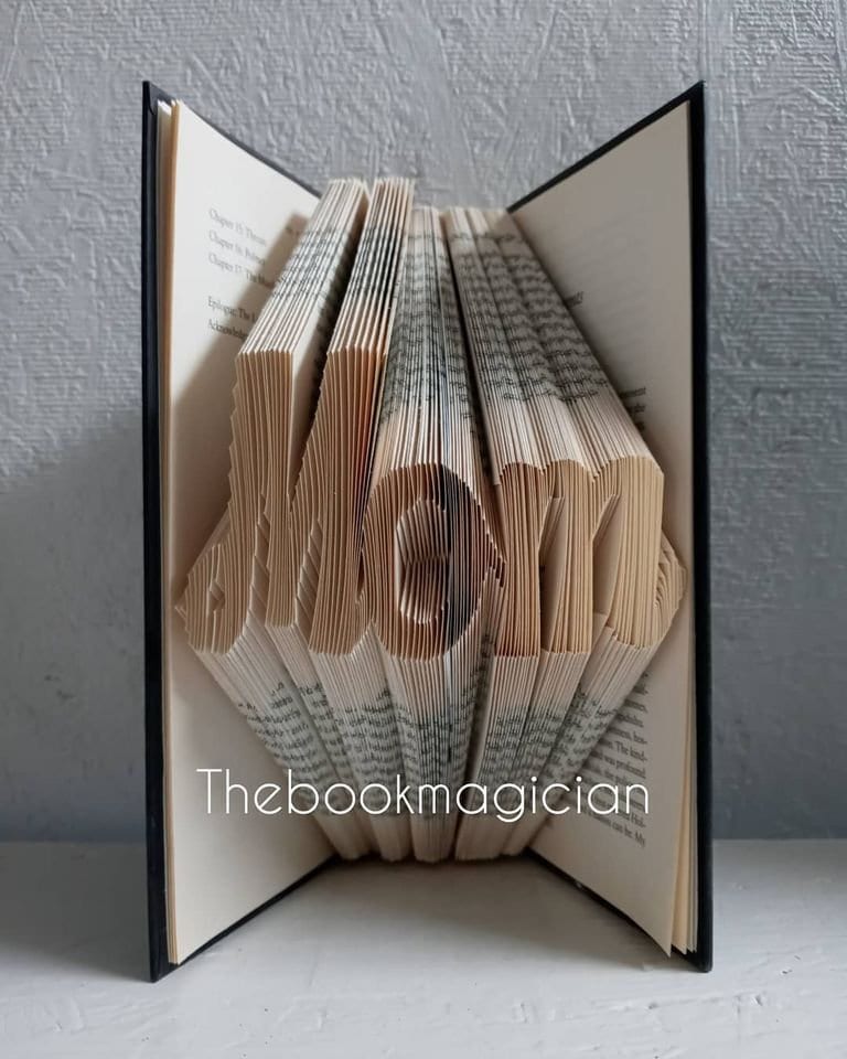 Unique Mothers Day Gift For Mom, New Mom Gift, First Time Mom, Folded Book Art, Gift Mommy, To From Daughter, Son, Decor