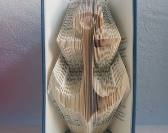 Anchor ~ Hand folded book art ~ captain, ship, sailor, pirates, pirate, fish, sea, ocean, booklovers, library decor. dad brother grandpa mom