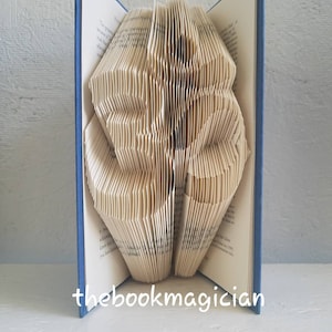 Aum Om ohm symbol Meditation symbol Custom Hand Folded book art Unique paper gift birthday Gift 1st Anniversary gift Custom Easter gift