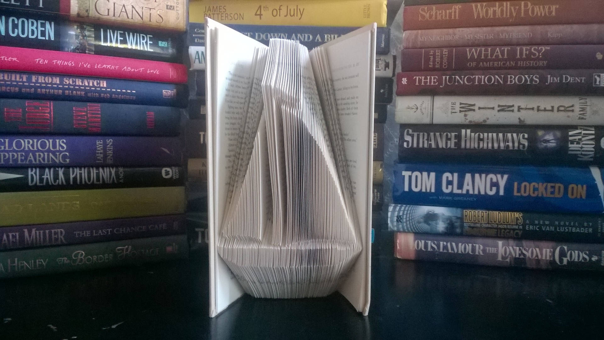 Sailboat, Folded Book Art Sculpture, Unique Gift For Him, Library Decor, Ocean Themed, Sailing Gift, Gift Dad, Husband Sailor