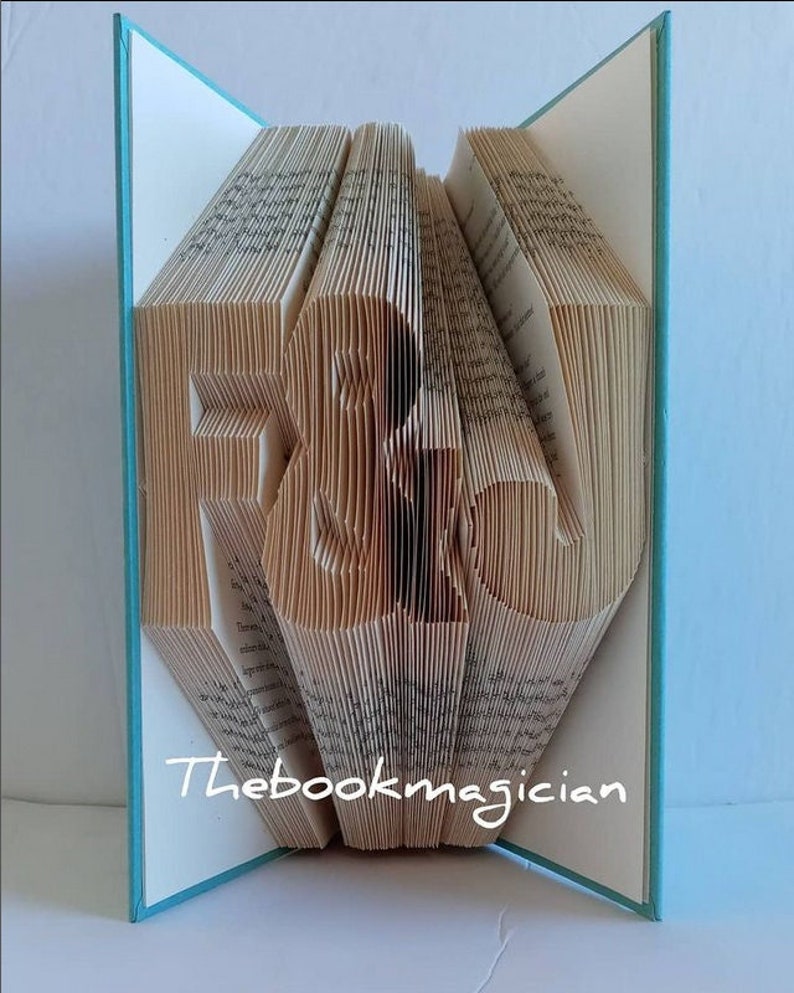 Valentines Day Gift For Him, Valentines Day Gift for her, Personalized Valentined Day Gift,Folded Book Art, Valentines Book,Custom Valentine image 1