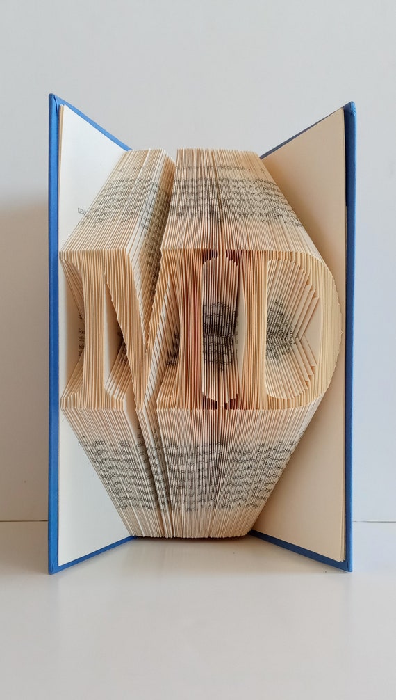 MD Folded Book Art, Unique Medical doctor gift, doctor graduation gift, doctors office decor, Phd Grad gift, Graduate gift, New doctor gift