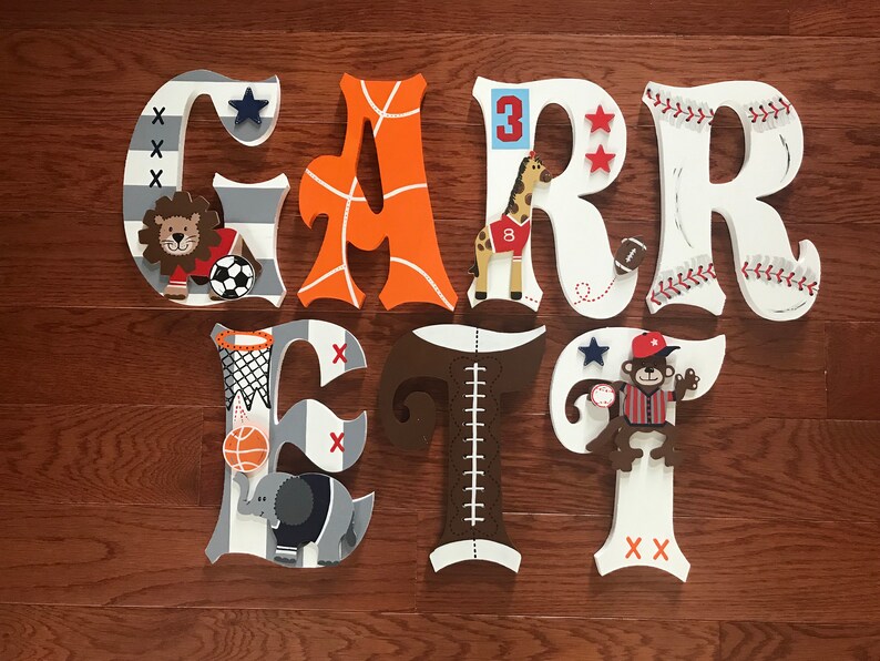 Custom Letters Lambs & Ivy FUTURE ALLSTAR Baby Crib Bedding Etsy