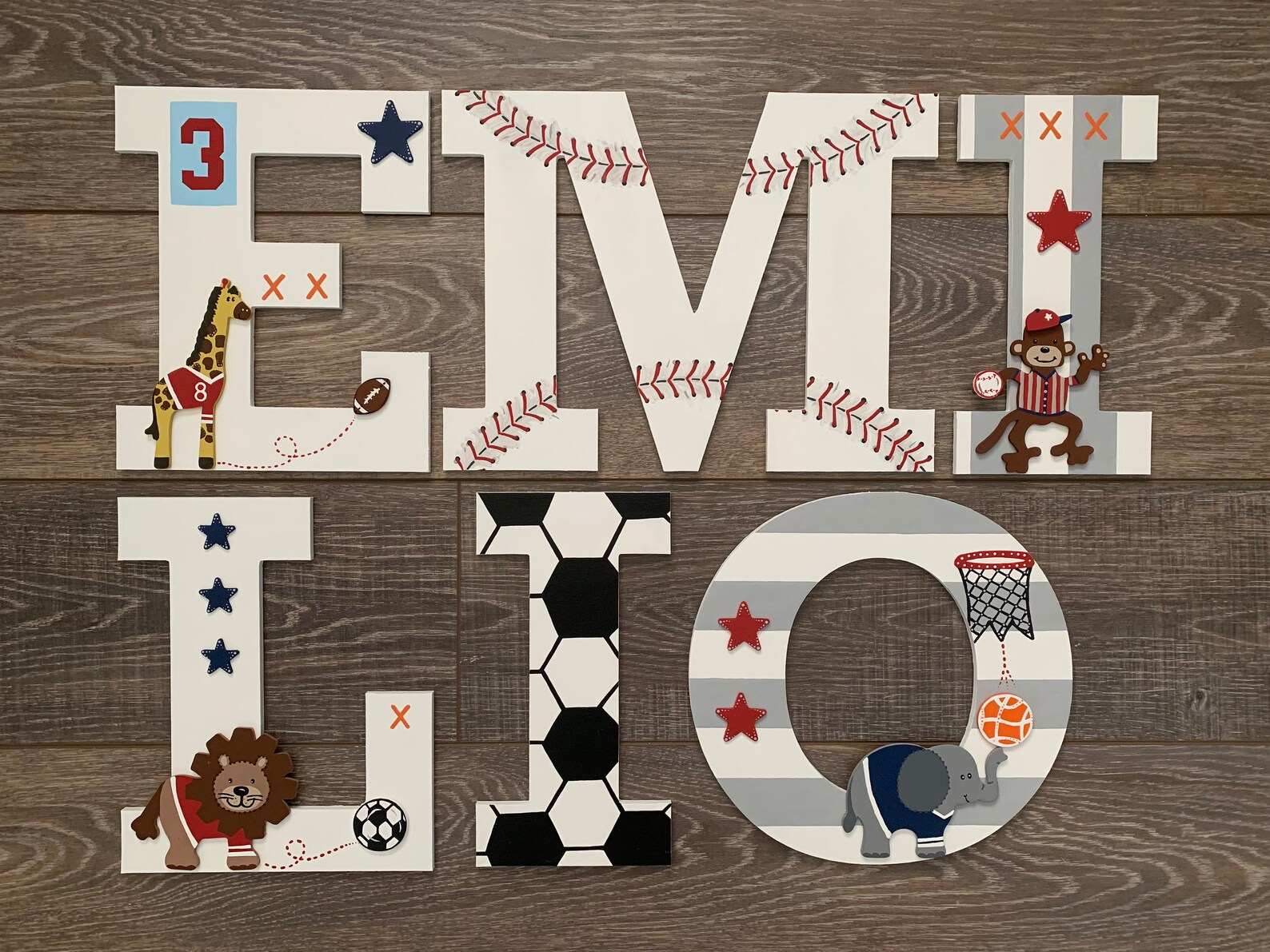 Custom Letters Lambs & Ivy FUTURE ALLSTAR Baby Name Jungle. Etsy