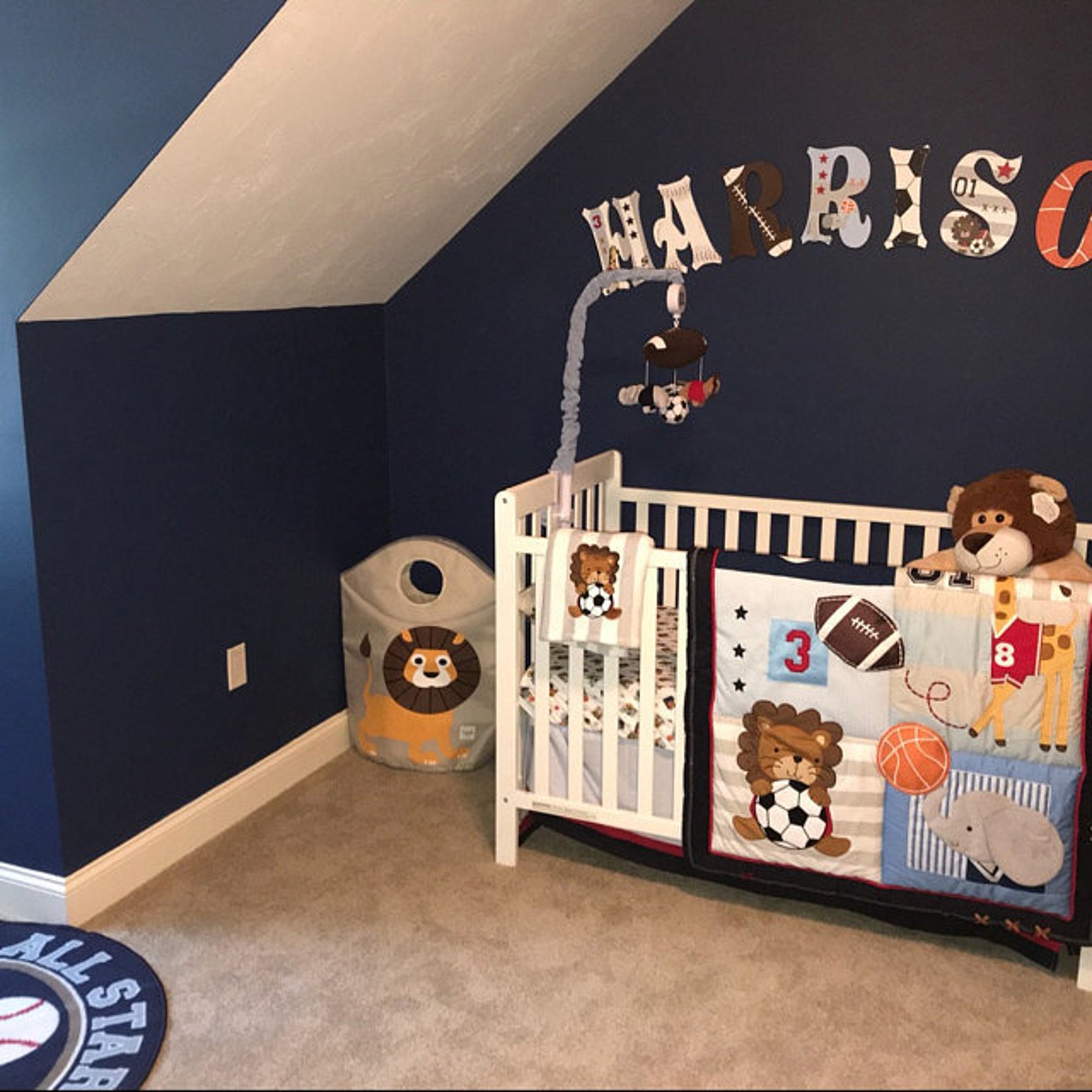 Custom Letters Lambs & Ivy FUTURE ALLSTAR Baby Name Jungle. Etsy