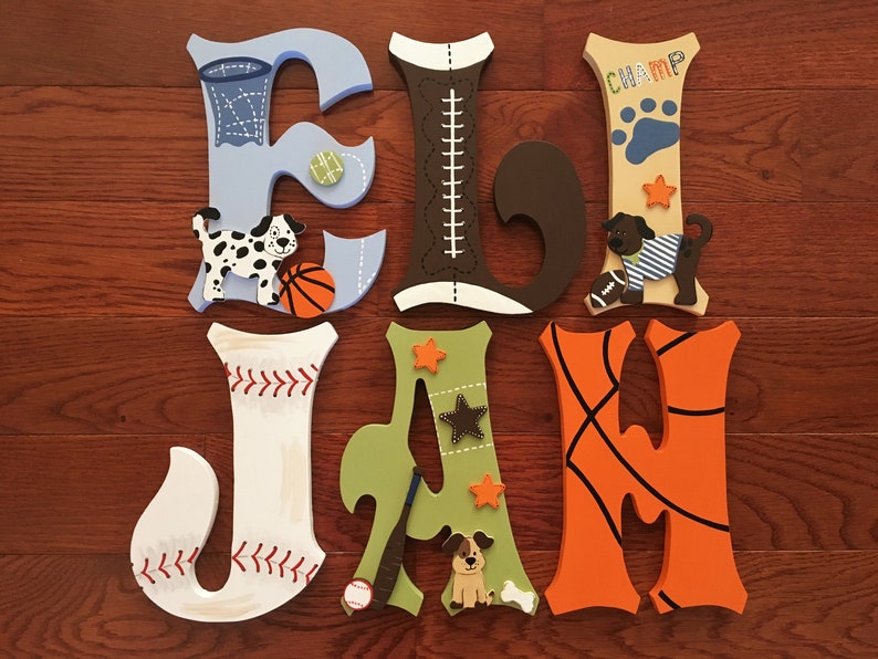 Custom Letters Lambs & Ivy FUTURE ALLSTAR Baby Name Jungle. Etsy