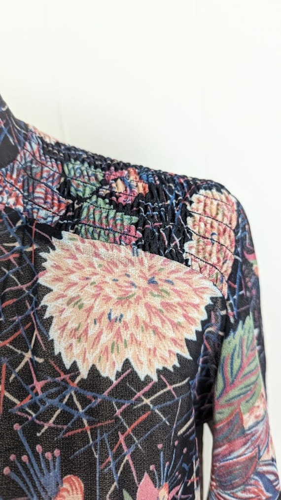 vintage 70's floral blouse - image 5