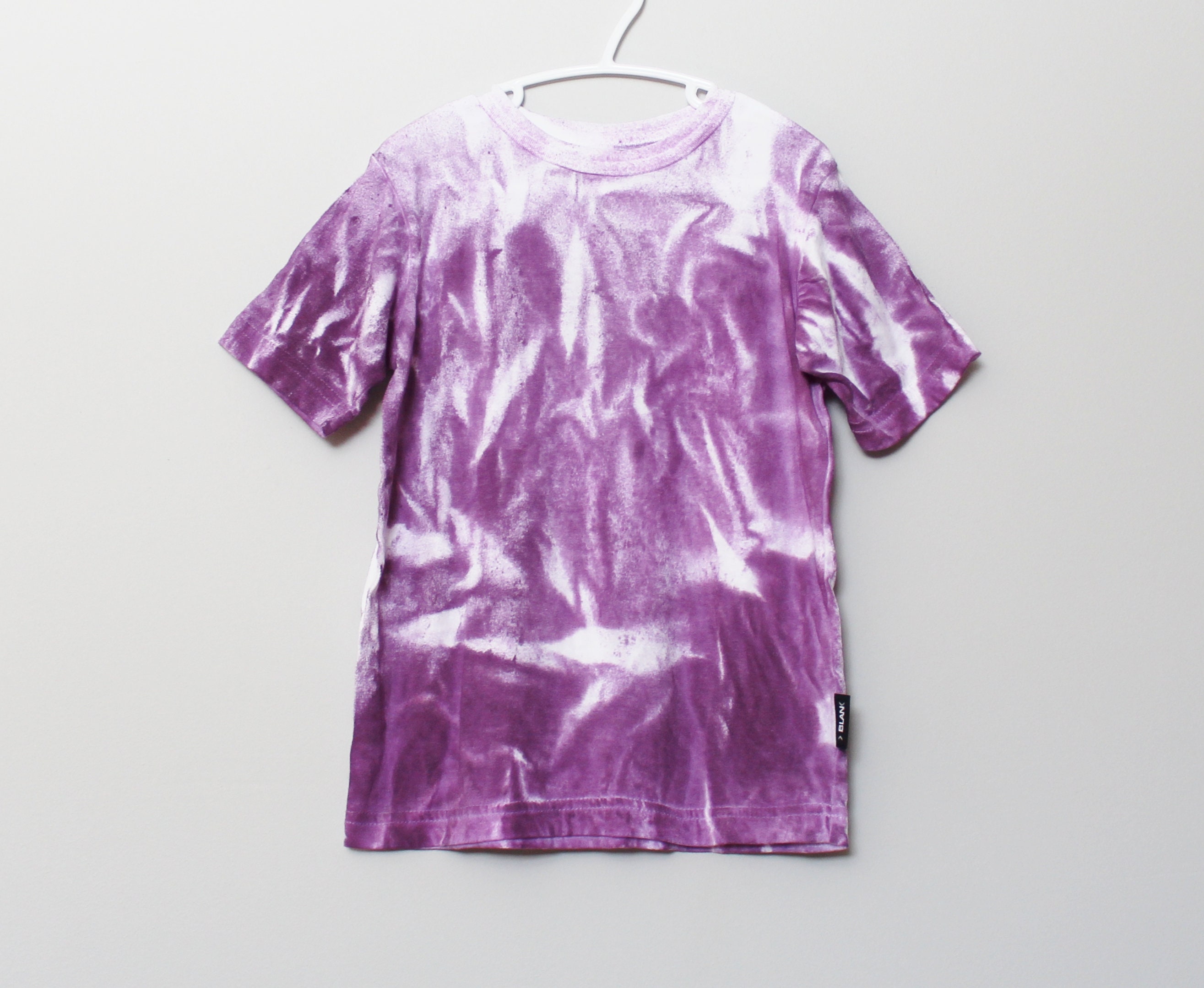 Purple Tie Dye KID Tee Unisex Hand Dyed Tshirt Eggplant Etsy UK