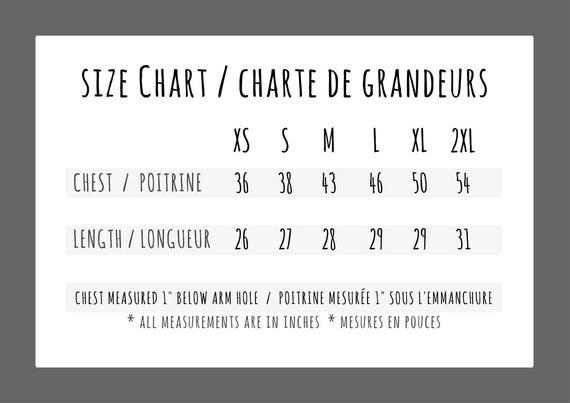 Black Bear Size Chart