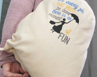 Embroidered Cotton Laundry Duffle Bag | Disney Cruise Gift