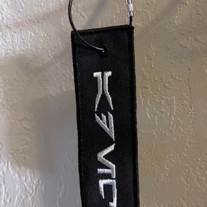 Custom Embroidered Aurebesh Keychain: Personalized Flight Tag