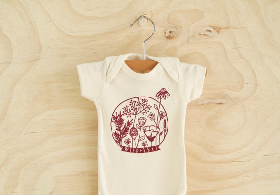 Wild and Free Organic Cotton Bodysuit | Etsy