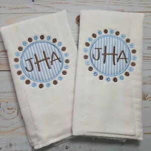 Personalized Burp Cloth / Boy Burp Cloth / Monogrammed Burp Cloth / Baby Shower Gift