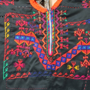 Bedouin vintage Sinai hand embroidered Tribal Dress image 2