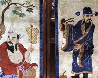 Two (2) vintage Chinese Rugs
