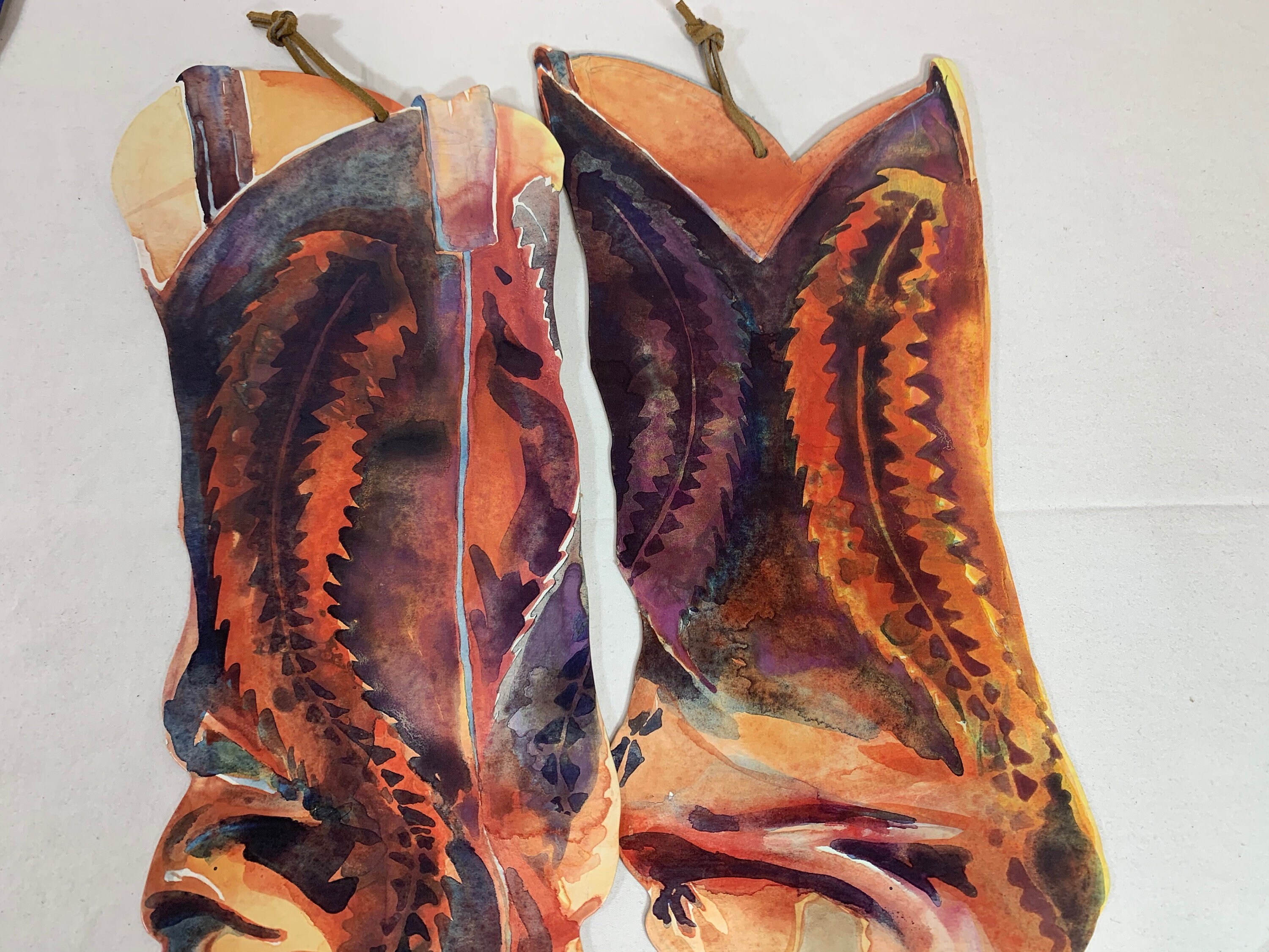 Paper/cardboard Cowboy Boots 20 High Each Etsy UK