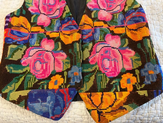 Guatemala vest made from a Chichi huipil S/M vint… - image 6