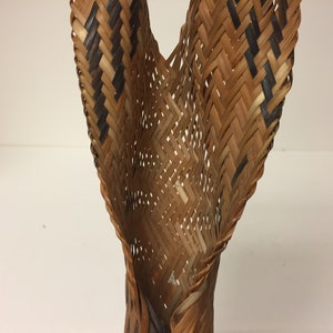 Amazon indigenous 1960's woven tipiti, a manioc squeezer image 7