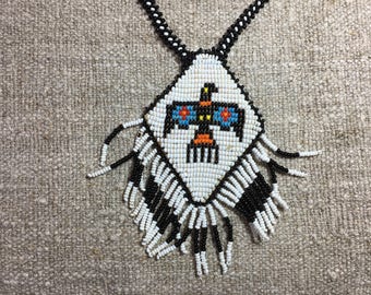 Mexican thunderbird beaded necklace