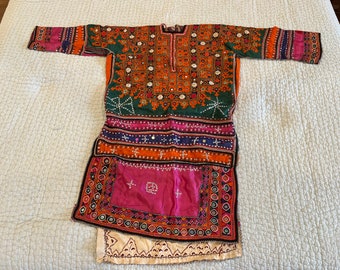 Gujarat India woman's vintage dress
