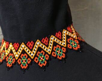 Beaded Necklace From Mexico - Etsy Beaded Necklace From Mexico - Etsy
